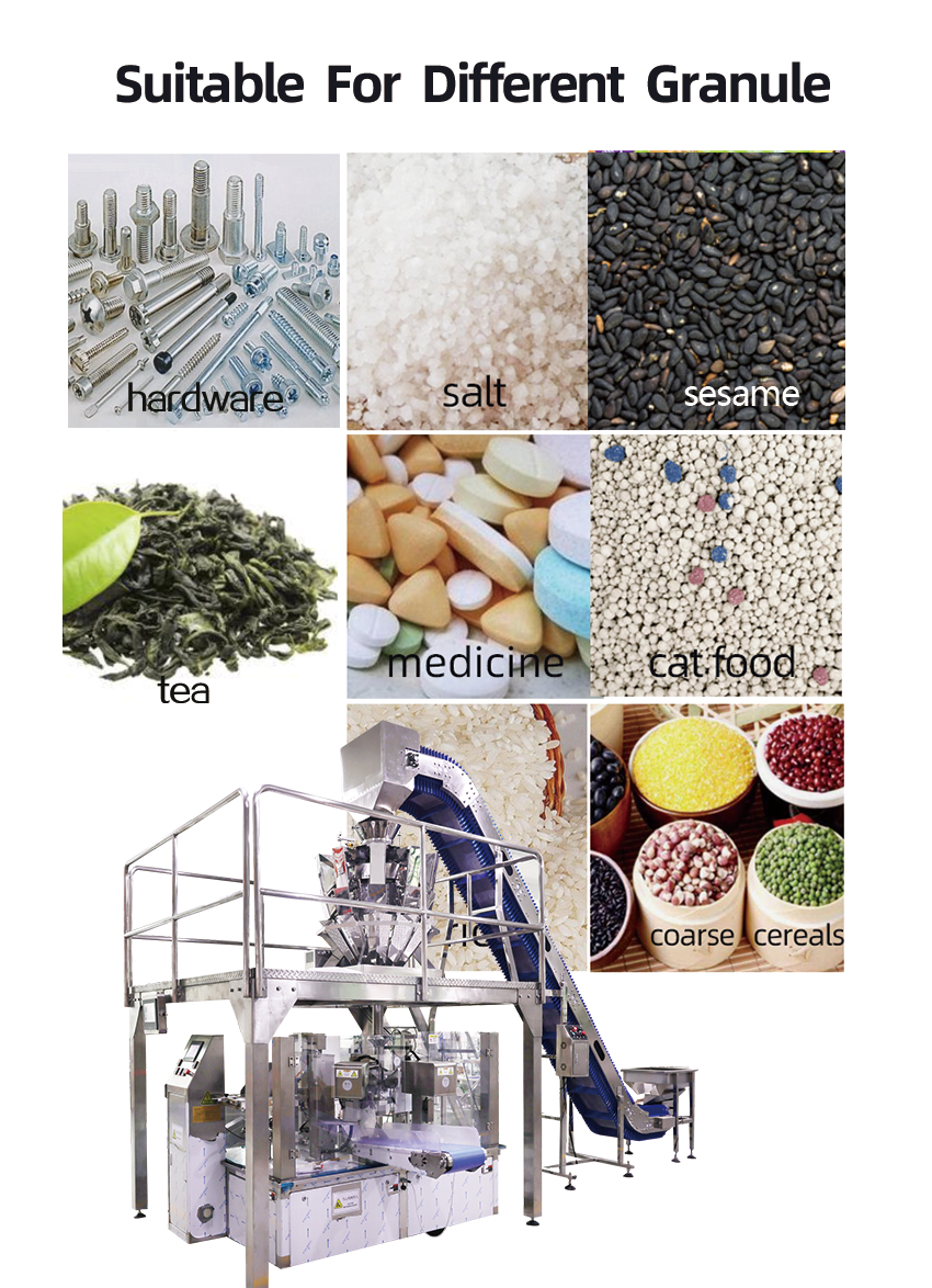 High-Speed Bagging & Sealing Packing Machine Multi-Head Packaging Machine Fully Automatic Powder Packing Machine vacuum packing machine Weight Packing