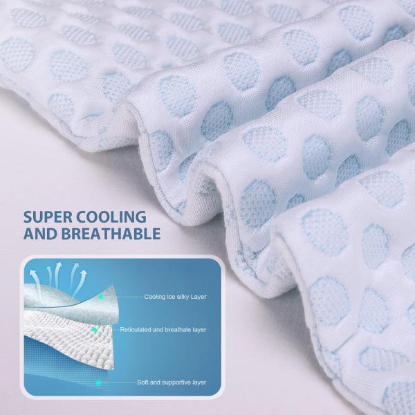 Christmas Pattern Queen 2 Pack Shredded Memory Foam Pillows for Side and Back Sleeper