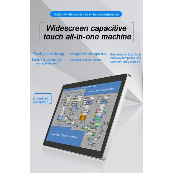 ZXTLCD 15.6 Inch Exceptional Smart Touch Industrial Control Panel Embedded Programmable Display Low Cost HMI Panel for PLC