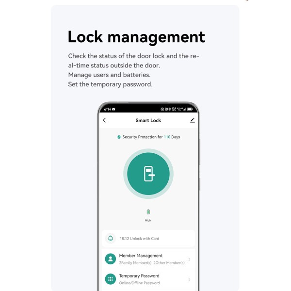 High Waterproof Camera Intercom FACE ID Smart Frame Lock Fingerprint Password Electric Tuya Version Door Lock Exterior Lock