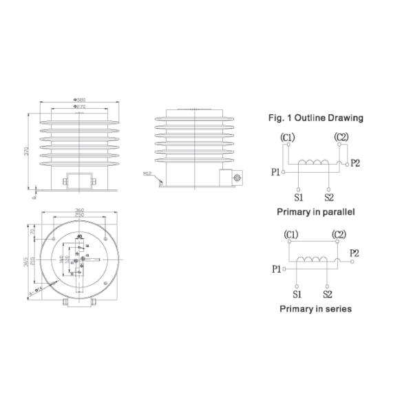 One Phase Epoxy Resin Medium Voltage Instrument Transformers Toroidal Coil