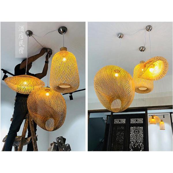 Creative design hanging handmade Bamboo lampshade