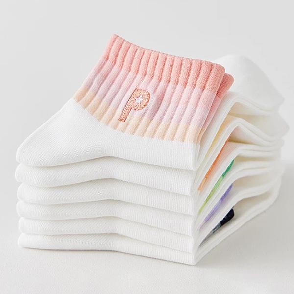 Spring Custom Embroidered Socks Breathable Ankle Cotton Socks