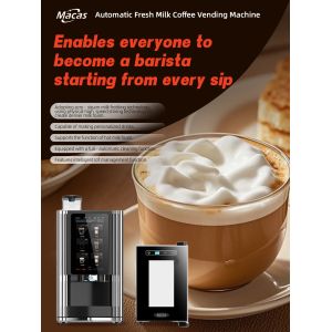 Quality Best Fresh Milk Automatic Espresso Coffee Vending Machine suits in Coffee Shops for sale