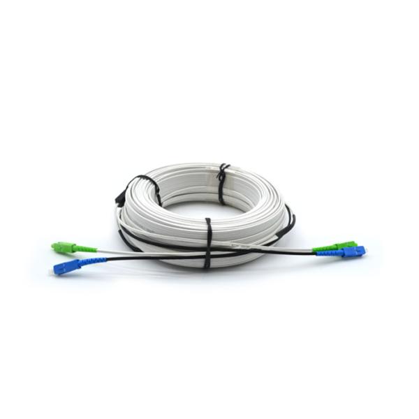 Indoor GJXFH Fig -8 Fiber Optic Drop Cable LSZH Jacket Simple Structure