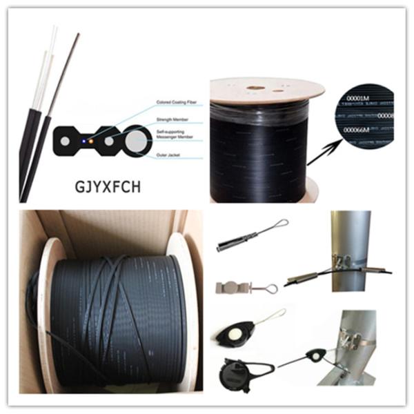 G657A G.652D 1 2 4Core FTTH Drop Cable Outdoor Optical Fiber