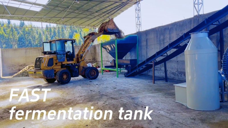 Closed Bio Organic Fertilizer Fermentation Tank Aeration Control Making Machine