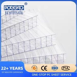 Multi Shape X Structure Polycarbonate Sheet Multiwall Hollow Polycarbonate Sheet