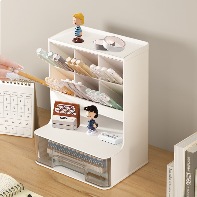 New Design Creative Integrated Office Desktop Storage Rack Diagonal Pen Holder Storage Box