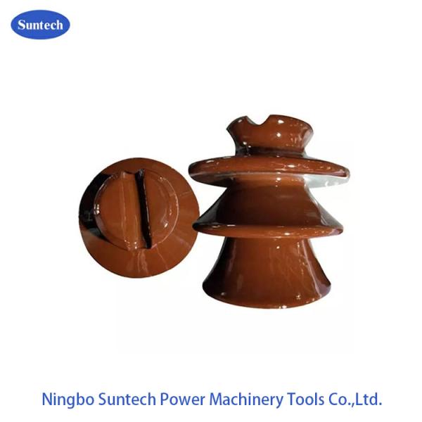 Power Line Electrical Porcelain Pin Insulator High Voltage 24KV