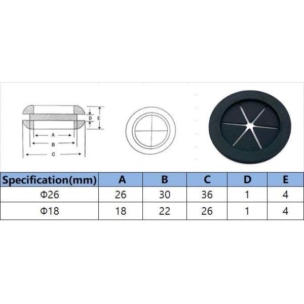 Custom Silicone Round Soft Rubber Gasket 1 Mm Panel Thickness