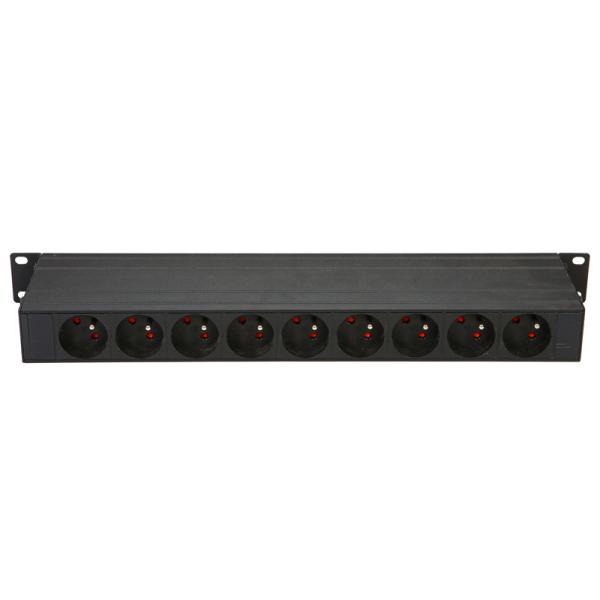 9 Way French Type PDU Extension Socket With On/Off Switch, Surge