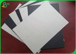 Quality High Thickness 2.0mm 2.5mm 3mm Laminated Black Lined GreyBoard For CD and DVD Boxes for sale