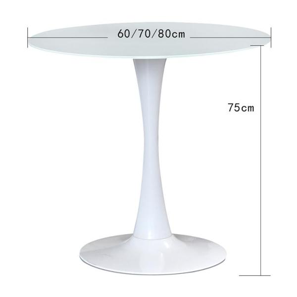 Simple creative negotiation table wooden lacquer round table Nordic coffee table household table