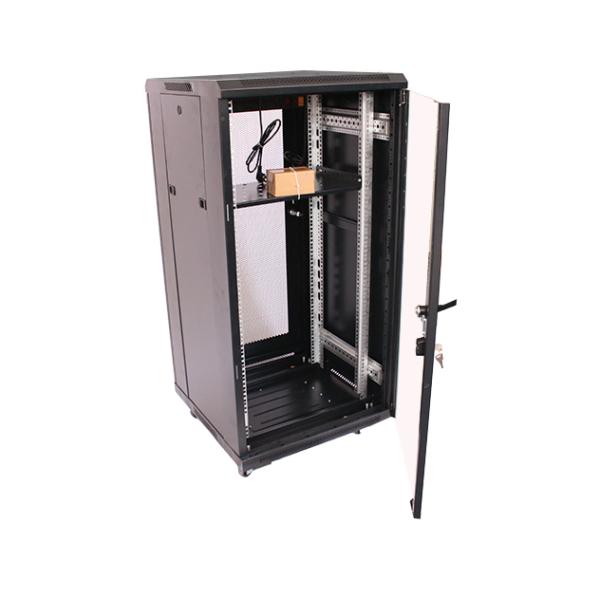 Data Center 22U Standard Server Rack Cabinet with Two Locking Keys Thicken Network Cabinet