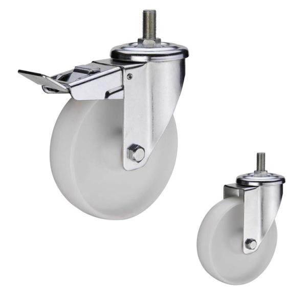 Wearable 5 Inch 330lbs Loading Nylon Casters Medium Duty