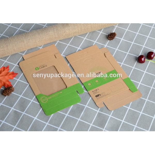 Wholesale Recyclable Transparent Plastic Window Paper Corrugated Custom Data Line Packaging Box