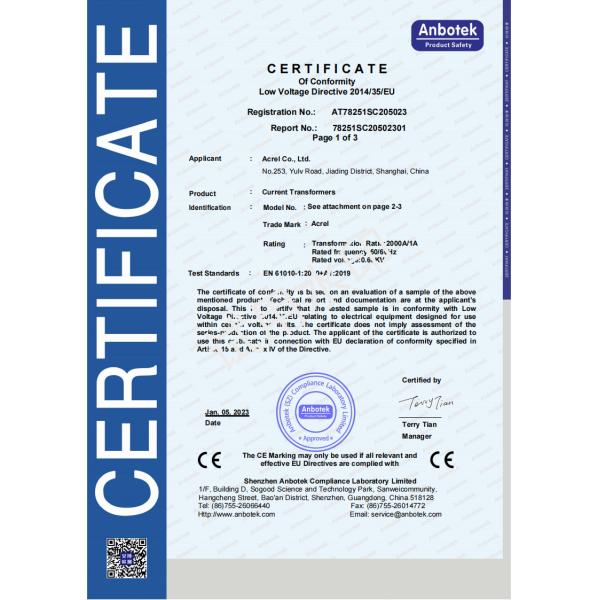 Acrel AKH-0.66/K-Φ Split Core Ct Working Voltage Current Measuring Sensor