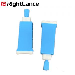 China 27g 1.5mm Blue White Glucose Meter Partsblood Glucose Lancing Device Idependently Use on sale