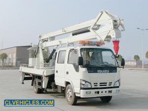 China ISUZU 600P Boom Lift Truck Mounted Euro5 12m 14m Folding Arm on sale
