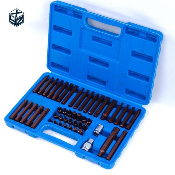 Multifunctional 48pcs S2 Plastic Box Bits Set in Natural Finish for Precision Machining