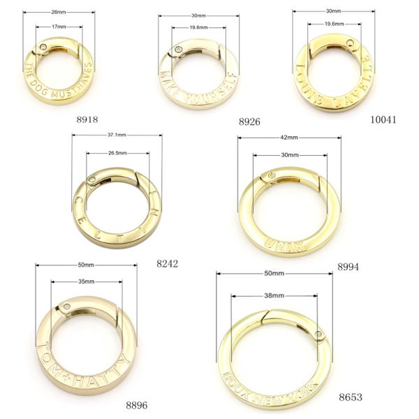 Smooth Spring O Ring Shiny Spring Gate Ring 30mm Phone Case Lanyard Accessories