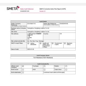 Dongguan Langqin Leather Hardware Co., Ltd. Certifications