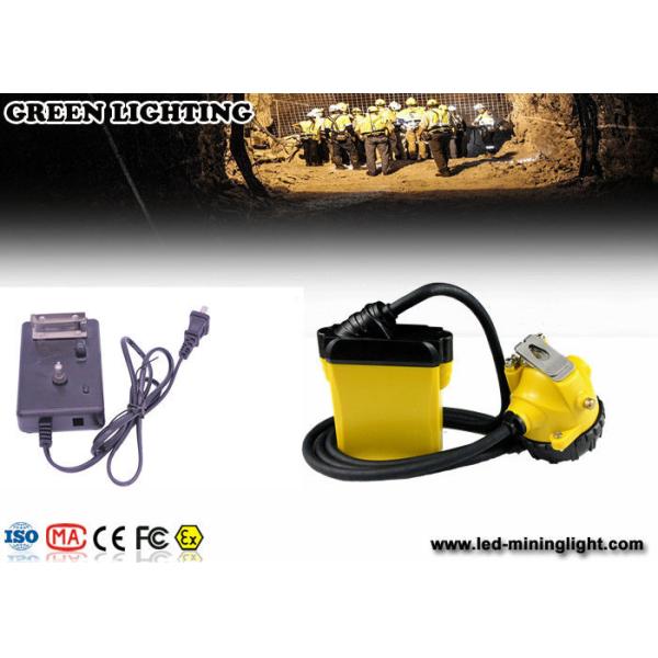 25000lux Rechargeable LED Headlamp with Cable , Explosion Proof Miners Light for Hard Hats
