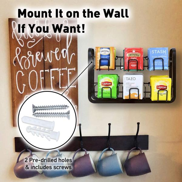 Welded 2layers Wire Food Display Stands For Tea Pack