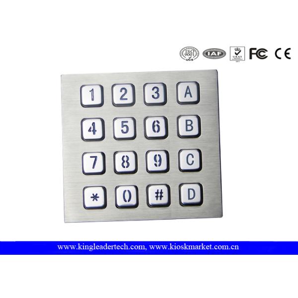 Machine Use Industrial Keyboard Door Access Keypad with 16 Keys Layout Costomizable
