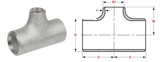 SCH20 SCH30 SCH120 ASME B16.9 ButtWeld Reducer Tee STD Seamless Equal Tee Pipe Fitting