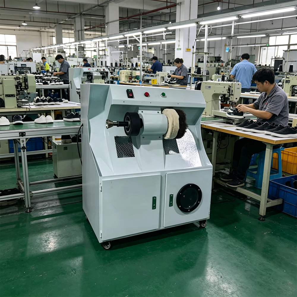 Shoe Making Machine Offering Multiple Functions Polishing Oven Heating and Shoe Trimming Ideal for Leather Products and Workshops