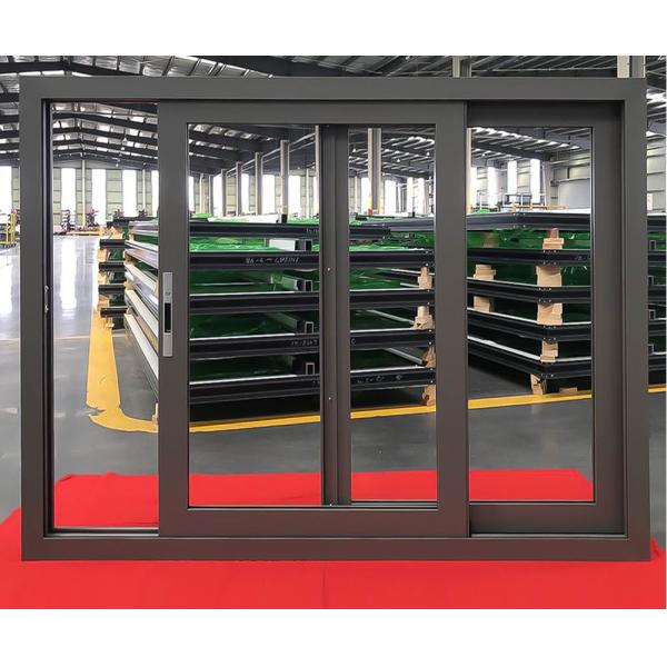 Modern Customized Powder Coating Aluminum Sliding Window High Security Antitheft