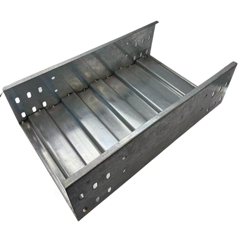 Corrugated Galvanized Steel Trough Cable Trunking Fireproof Electrical Wire Management