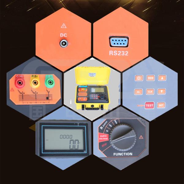 20mA Digital Grounding Resistance Tester Strong Anti Interference Ability