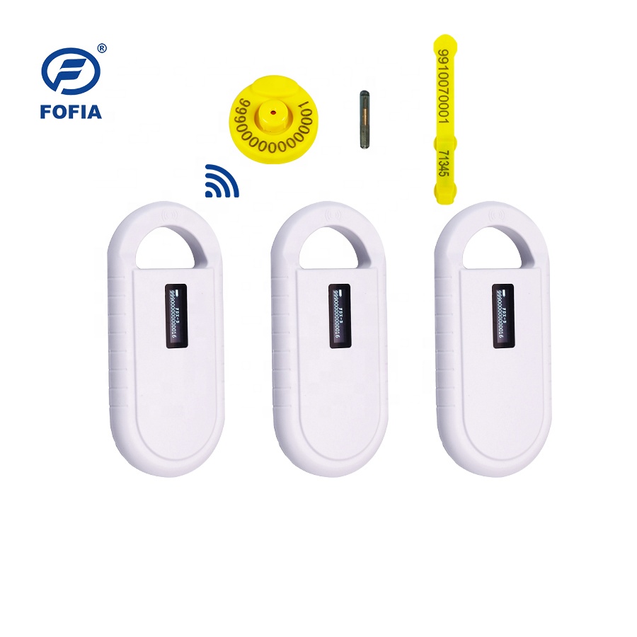 Handheld Animal Microchip RFID Card Reader PT160 134.2kHz OLED Screen USB Lithium Battery CE Certified ISO 11784/11785 Protocol
