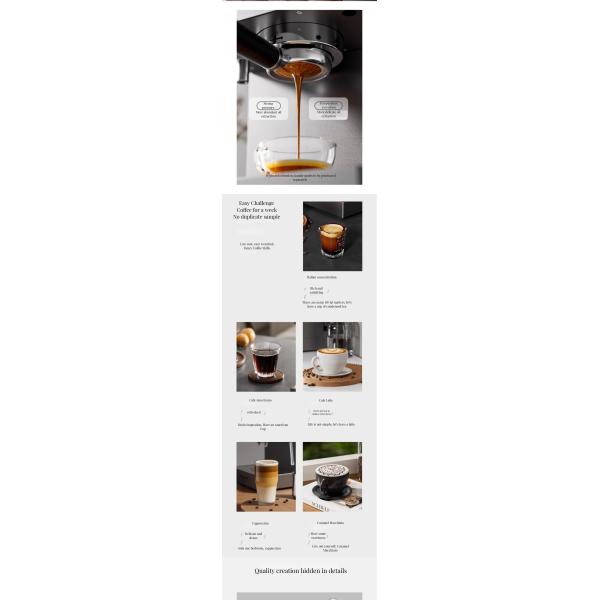 Bluetooth Sensor Technology Professional Barista Automatic Espresso Coffee Maker for Home