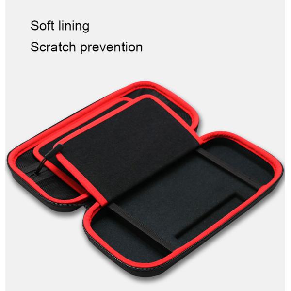 Nylon / Flannel Nintendo Switch Storage Case With Double Zipper