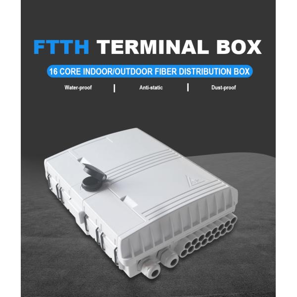 High quality plastic 16 ports FTTH FTTx terminal access fiber optic distribution box