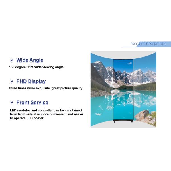 All In One Frame-free Digital Poster Full Flip-chip Common Cathode Mini LED COB Poster Screen