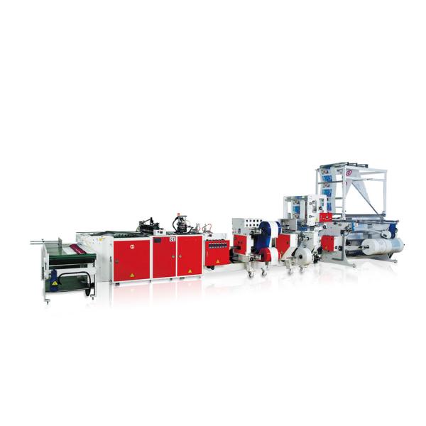 BOPP / POF Heat Patch Handle Bag Making Machine With PLC Controller