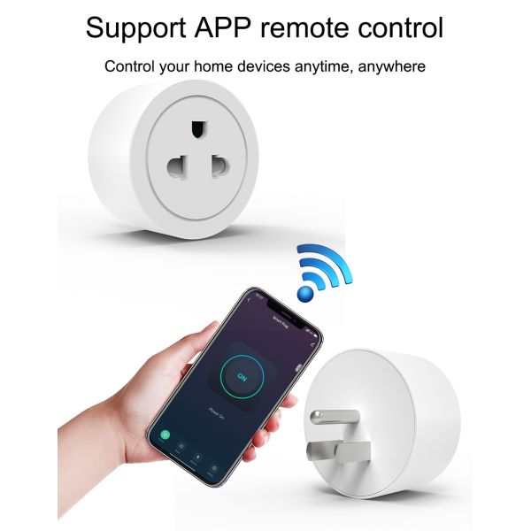 Universal Zigbee WiFi RF433 Smart Switch Plug Socket 2200W 16A
