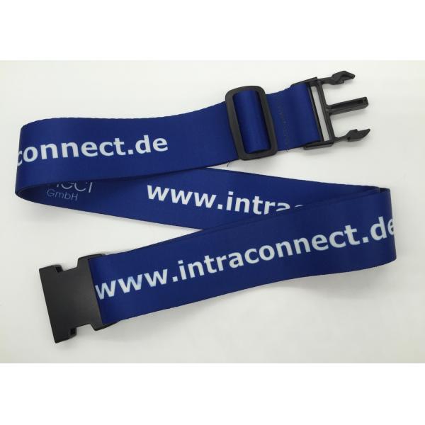 customized Adjustable plastic buckle suitcase luggage strap for promotions