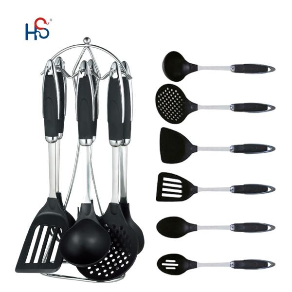 Non-stick 7 Pcs Nylon Cooking Tools Set Solid and Durable for Eco-friendly Kitchen