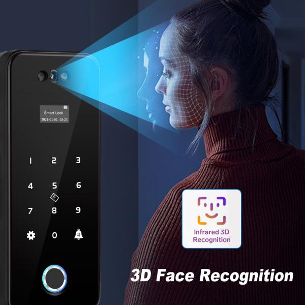 Smart Access Control Digital Door Lock Tuya Face Recognition Door Lock