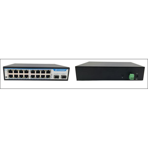 SFP Ethernet Network Switch 8W Max Power Wall Mounts Installation 207mm × 140mm × 45mm