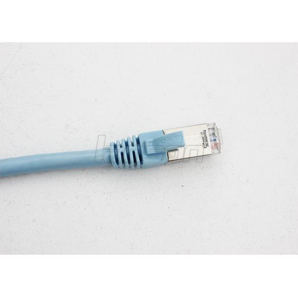 LSZH 1m Cat6A Patch Cord , Round Shape Rj45 Network Cable Standred Copper