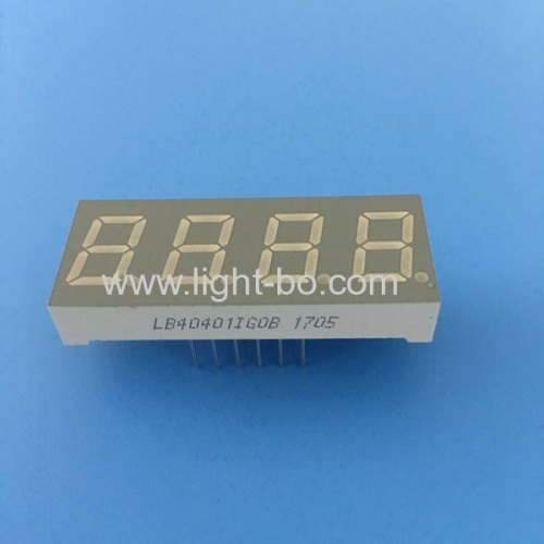 Four Digit 7 segment Numeric LED Display 0.4 inch pure green for temperature control