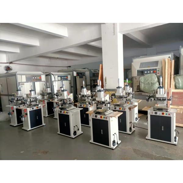 Pneumatic Hot Stamping Foil Machine Automatic Gilding Pressing Machine for Card / Wallet / Bag / Notebook Leather Embossing