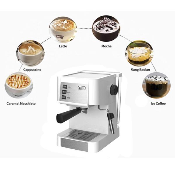 CM-1699 Household Stainless Steel Espresso Coffee Machine Push Button Control